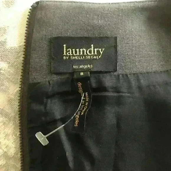 Laundry Shelli Segal  Dress Knee Length Gray - Picture 7 of 10